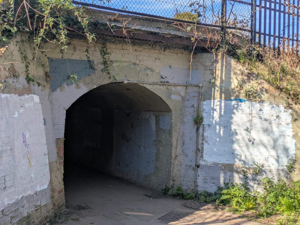 Entrance of an underpass tunnel in Hackington, Canterbury
