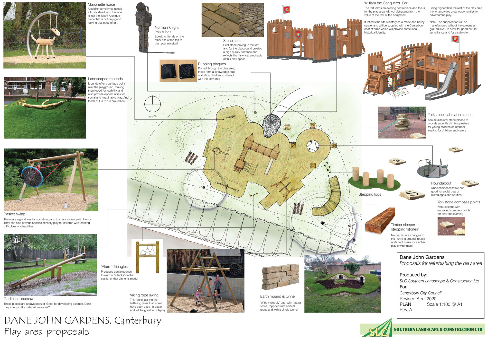 A second design for the Dane John play area