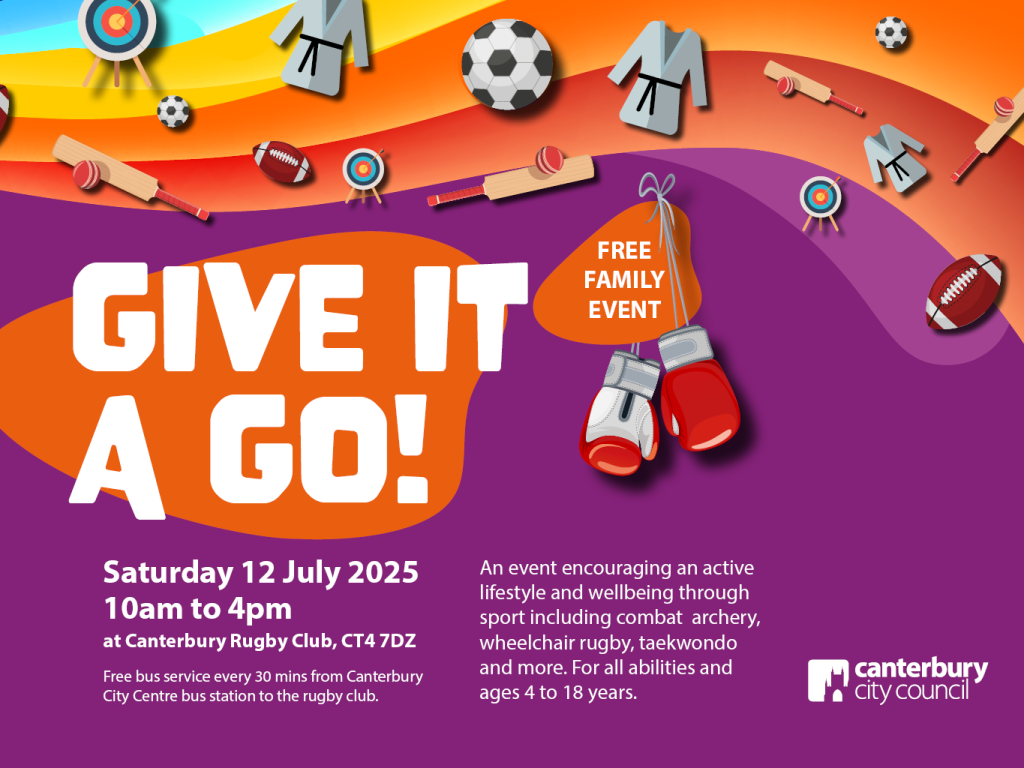 Give it a Go! Free family event at Canterbury Rugby Club on Saturday 12 July 2025