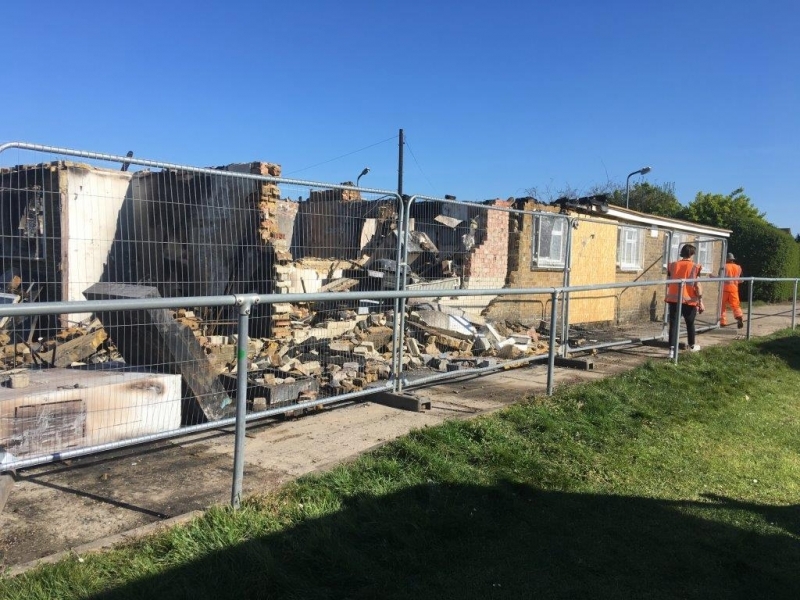 Pavilion targeted by arsonists set to be demolished