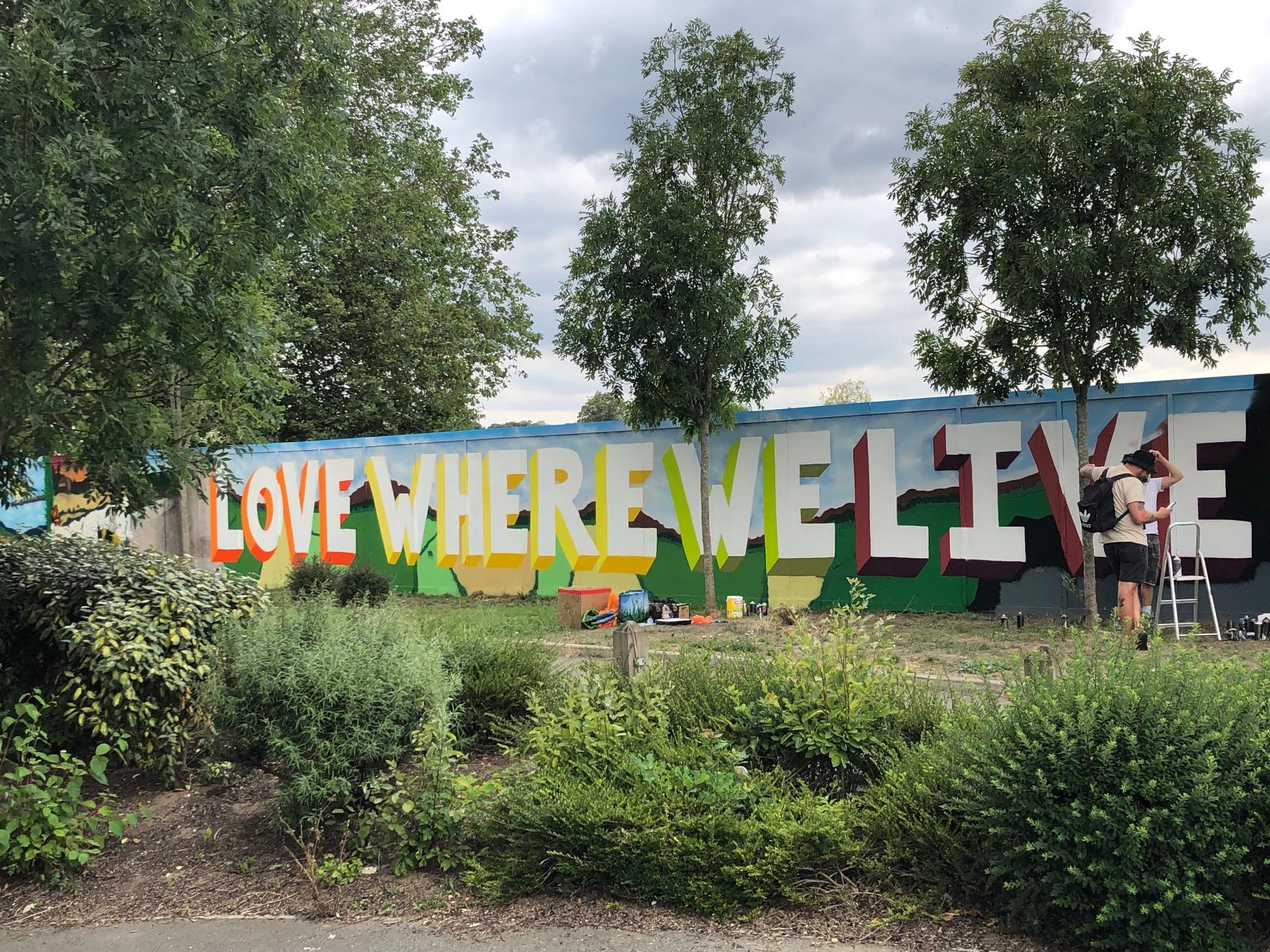 Love Where We Live mural