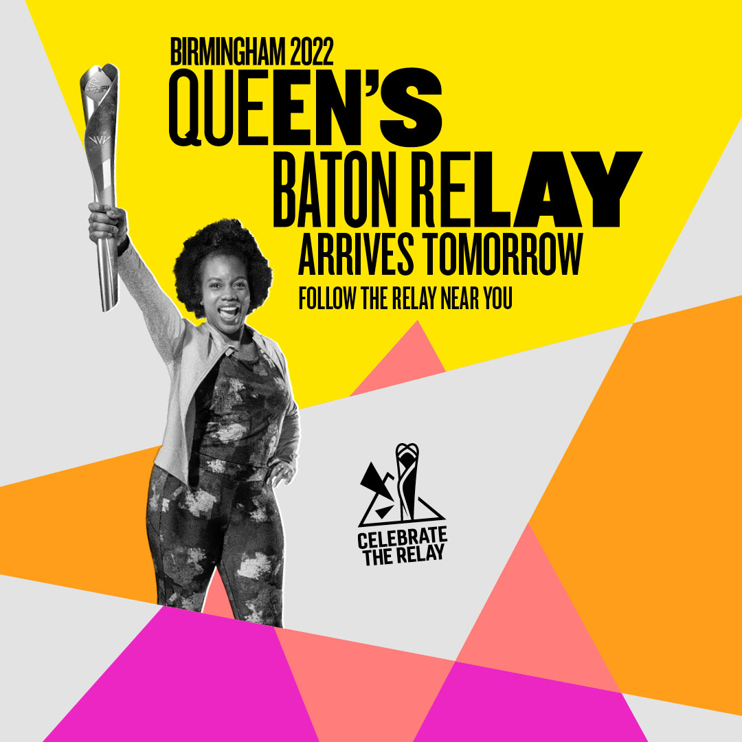 Queens baton relay arriving tomorrow