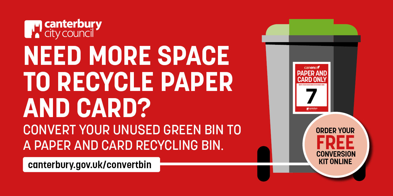 Convert your green bin to a red bin - for free!