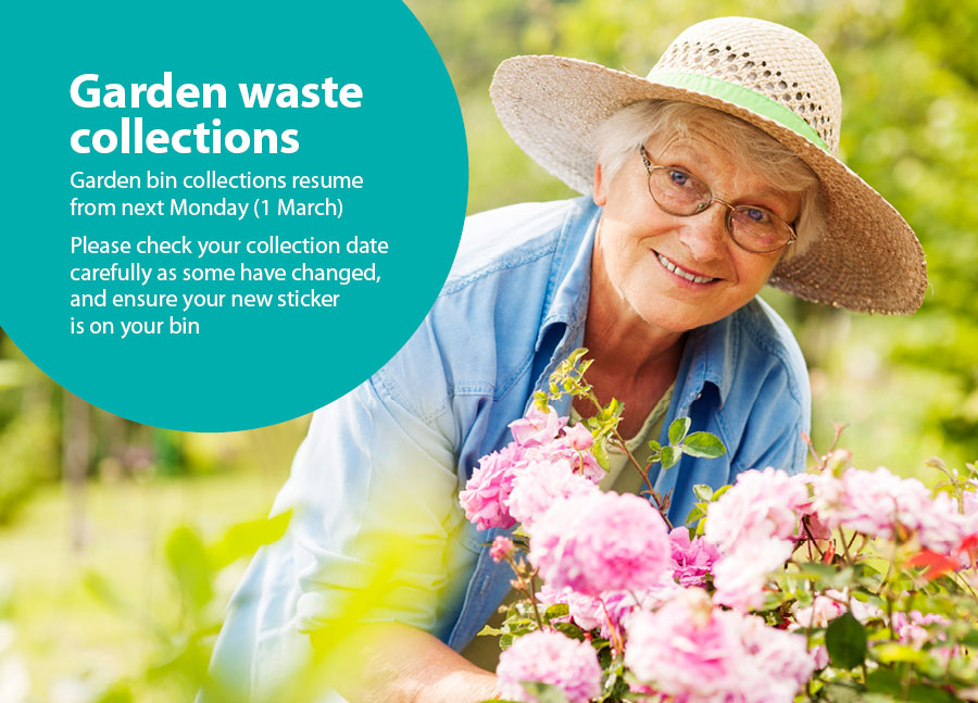 Garden waste collections resume next Monday (1 March) 