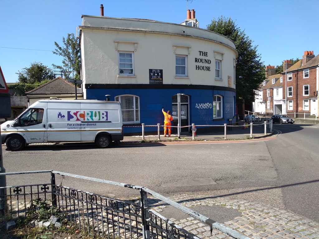 Graffiti cleaning in Wincheap