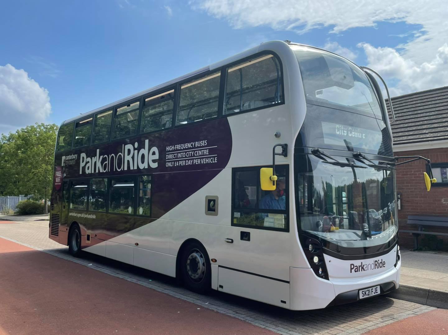 Park and ride bus at New Dover Road
