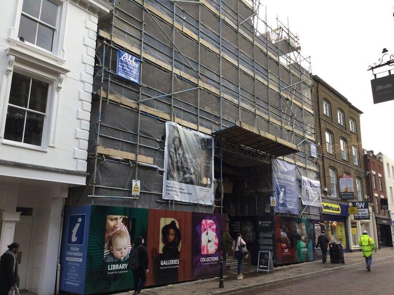 Beaney façade repairs get underway